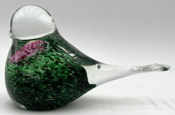 Hand Blown Art Glass Song Bird - (K4)