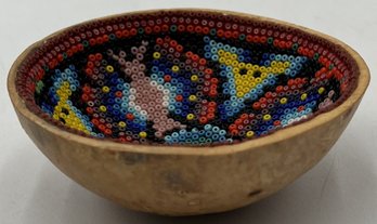 Gourd Bowl With Beaded Interior - (K4)