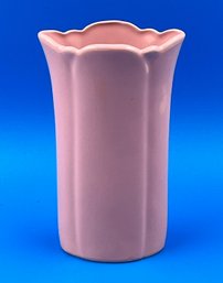 Vintage Pink Glaze Ceramic Vase