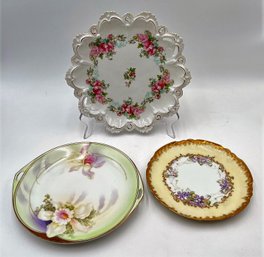 Vintage Hand Painted Porcelain Plates