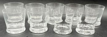 Hand-blown 9 Rocks Glasses - (K5)