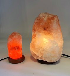 Pair Of Himalayan Salt Lamps