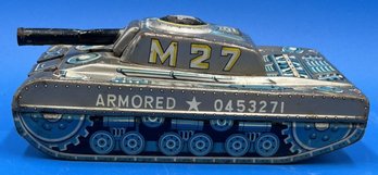 Vintage Utala M-27 Tank Litho Friction Made In Japan - (TR)