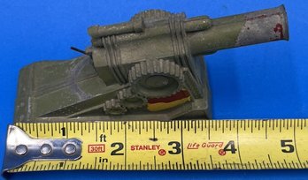 Vintage Made In U.S.A Diecast Toy Cannon - (TR)