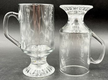 Vintage Glass Coffee Mugs - (K11)