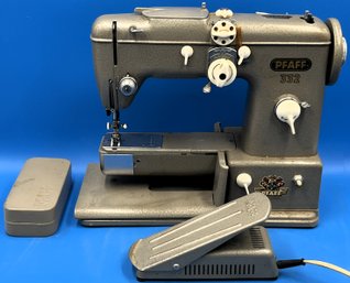 Vintage PFAFF 332 Automatic Sewing Machine In Case - (TBL1)