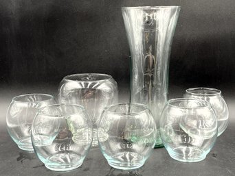 Clear Glass Vase Bundle #2 - (K11)