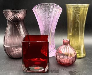 Colorful Glass Vases - (K11)