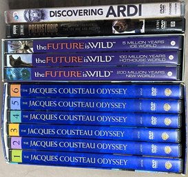 DVD Bundle #1 Jacques Cousteau Odyssey, Prehistoric, Science - (BR1)