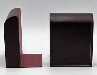Vintage Leather Book Ends