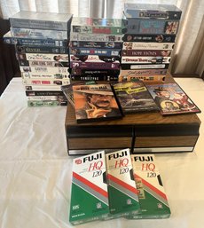 VHS Cassette Holder With Movies - (R)