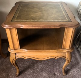 Vintage Wood Side Table - (R)
