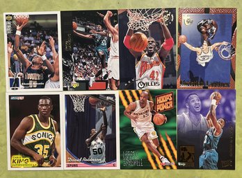 Over 700 Assorted NBA Basketball Trading Cards (Upper Deck, Upper Deck Collectors Series .Topps, Fleer)