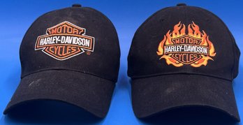 Lot Of 2 Harley Davidson Hats - (A5)