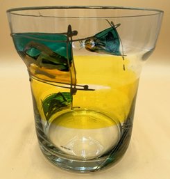 Painted Glass Bowl - (K)
