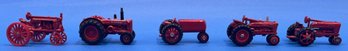 Lot Of 5 Red Tractors JD5 - (A5)