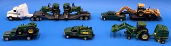 Large Lot Of John Deere Tractor/trucks And Attachment - (A5)