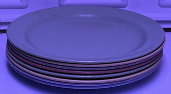 Lot Of 8 Vintage Mallo-ware 95 Plates - (BT)