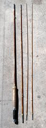 Vintage Split Bamboo Fish Rod In Case - (G)