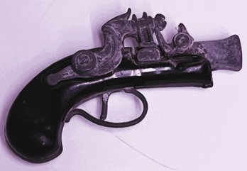 Vintage Miniature Cap Gun Pirate Pistol - (BT)