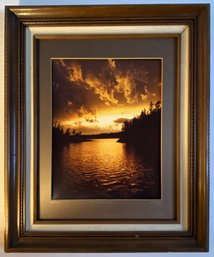 Wood Framed Signed & Numbered Print 'High Country Sunset' 256/400 - No Glass - (LR)