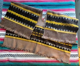 Columbian 100 Wool Poncho & Woven Blanket
