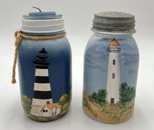 Painted Vintage Jars LH5