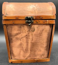 Wood Box With Copper Exterior - (P)