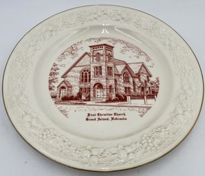 First Christian Church, Grand Island Nebraska Plate - (K)