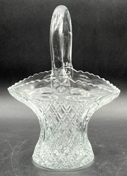 Vintage Pressed Glass Basket - (P)