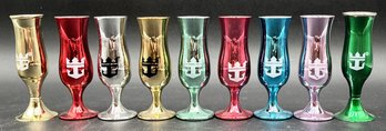 Set Of 9 Shot Glasses (1 Of 2) - (K11)