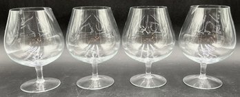 Large Snifter Crystal Glasses - (K11)