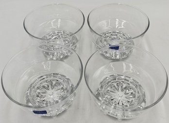 4 Glass Studio Nova Citadel-Footed Dessert Bowls - (K)