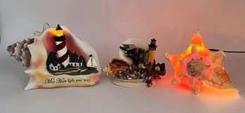 Lighthouse & Shell Decorations LH26