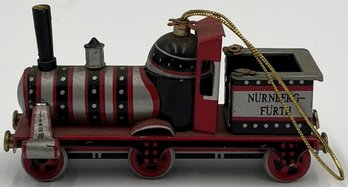 Vintage German Tin Train Ornament - (TR)