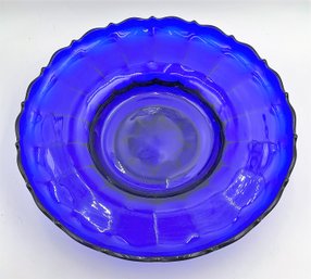 Stunning Vintage Cobalt Blue Serving Platter