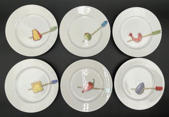 Appetizer Plates By Nancy Green For Crate & Barrel - (K13)