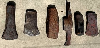 Vintage Sledgehammer & Axe Heads Lot Of 6 - (G)