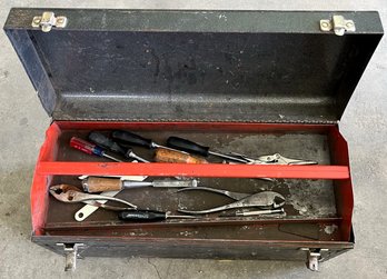 Over 30 Tools In Metal Toolbox - (G)