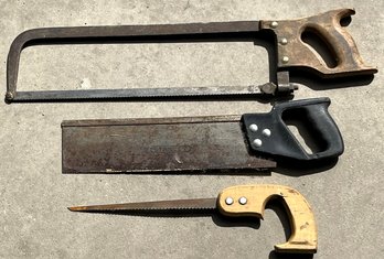 3 Assorted Saws - (G)