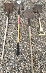 Set Of 4 Assorted Size Shovels - (S)