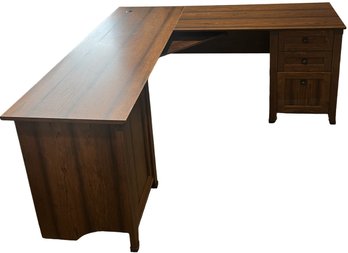 Veneer L Shaped Desk - (BU)