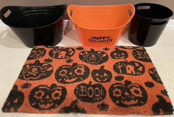 Halloween Buckets & Rug - (PR)