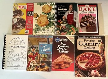 Vintage Cookbooks Lot Of 8 -(G)