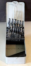 Drill Bits In Metal Case - (G)