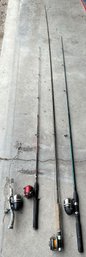 Vintage Fishing Rods Lot Of 4 - (G)