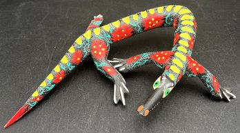 Painted Wood Lizard - (K8)