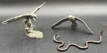 Eagle, Bird & Snake Figurines - (K8)