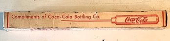 Vintage COCA COLA Advertising Ice Pick Wood Handle In Original Box - (G)