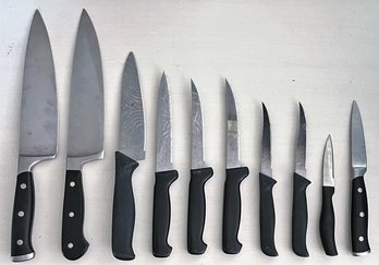 Lot Of 10 Kitchen Knives